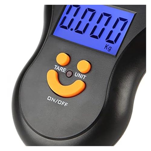 Mini Digital Luggage Scale - Portable Handheld Weighing Scale for Travel & Fishing - Accurate 110lbs/50kg Capacity - Compact Suitcase Hook Scale for Easy Weight Measurement