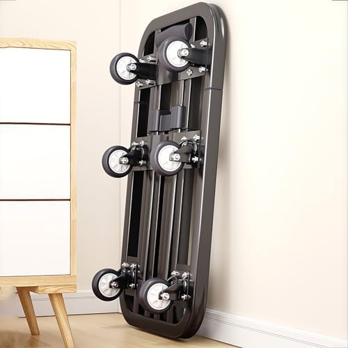 Heavy Duty Folding Trolley - 150 Kg Capacity, Easy Maneuverability, Durable Construction, Perfect for Luggage Handling, Travel, and Transport Needs.