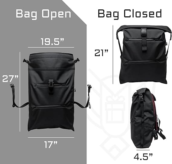 Xtreme Sight Line ~ AQUA RT Large Water-Proof Faraday Backpack/Black Hat Combo ~ Tracking/Hacking