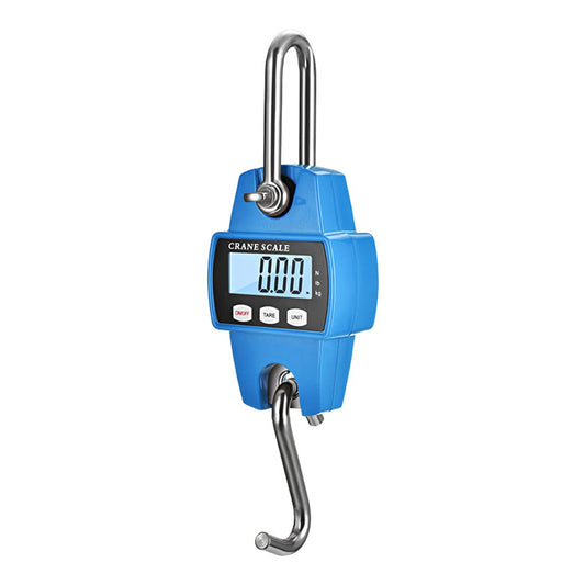 Hanging Weight Scales 660lb Digital Electronic Weighing Scales Accurate Sensors For Outdoor Hunting Large Luggage Weight Cranes Scales Digital Weight, blue