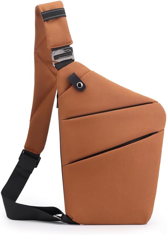 Anti Theft Travel Bag, One Shoulder Large Capacity Cross-body Bag Chest Fashion Lightweight Sling