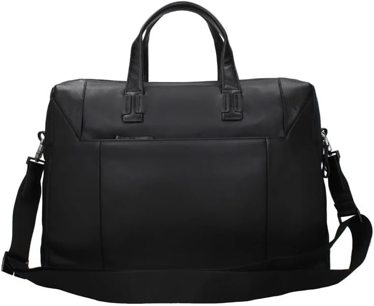 Piquadro Men's Black leather Briefcase Workbag
