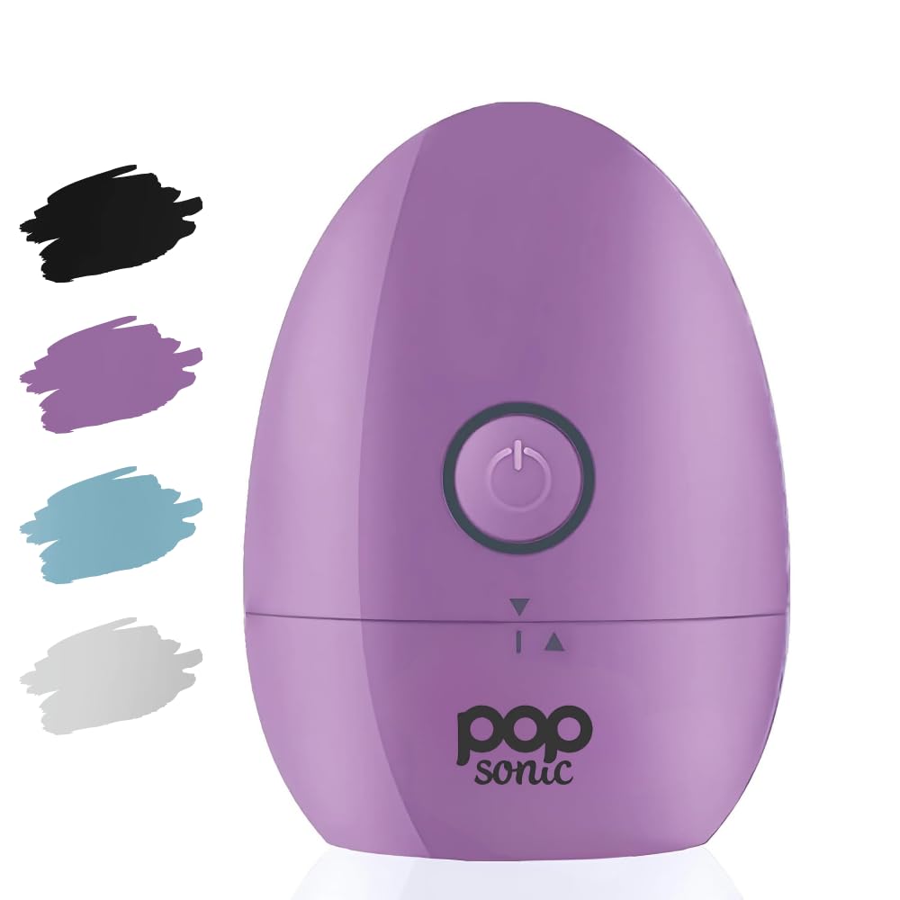 Pop Sonic Moon Shaver (Lavender) - Face & Body Shavers for Men & Women - 3 Floating Rotary Heads Face Shaver w/Removable Cap - Long Lasting Lithium-ion Battery Portable Electric Shaver & Leg Shaver