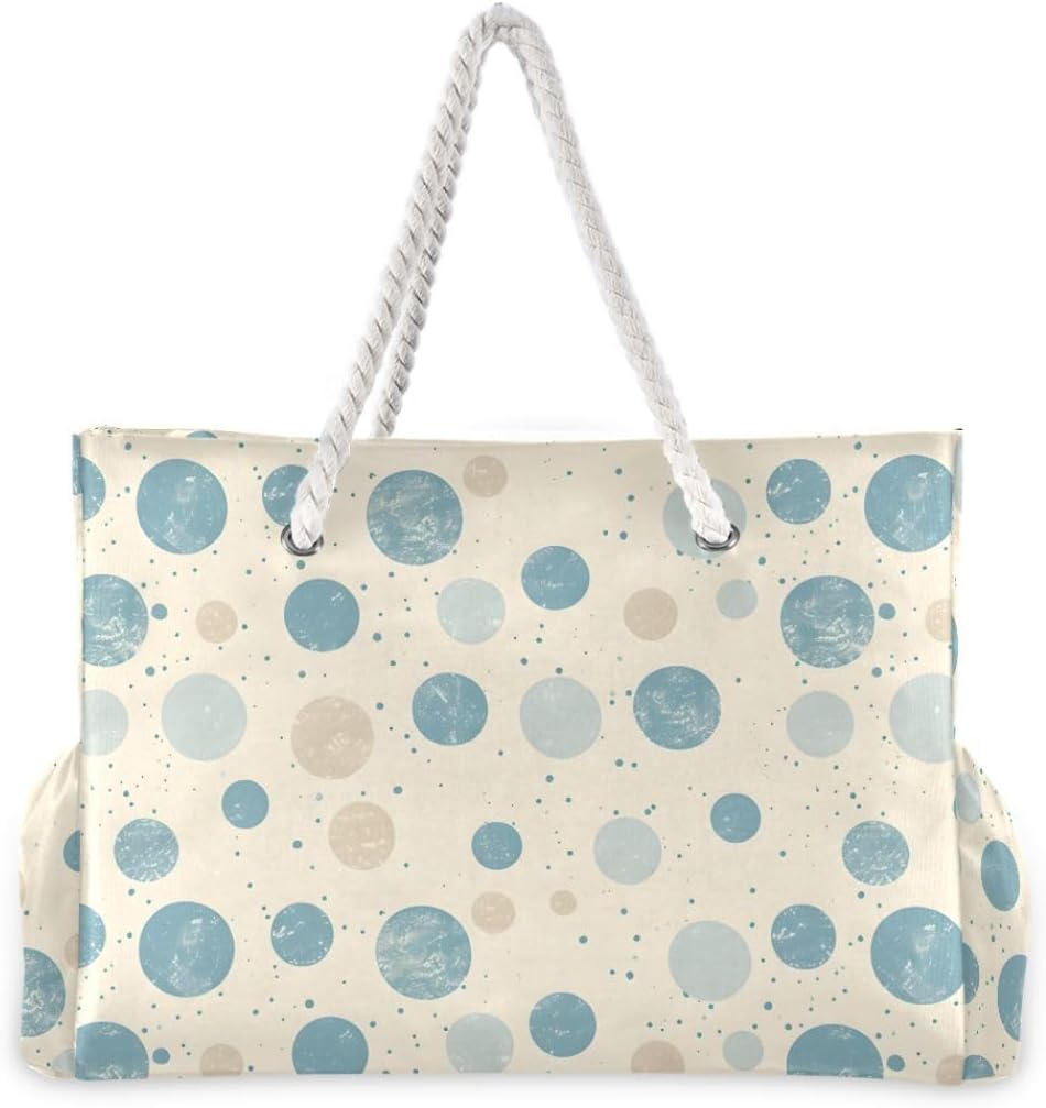 senya Large Beach Bags Totes Swim Canvas Tote Shoulder Bag Water Resistant Bags for Gym Travel Daily