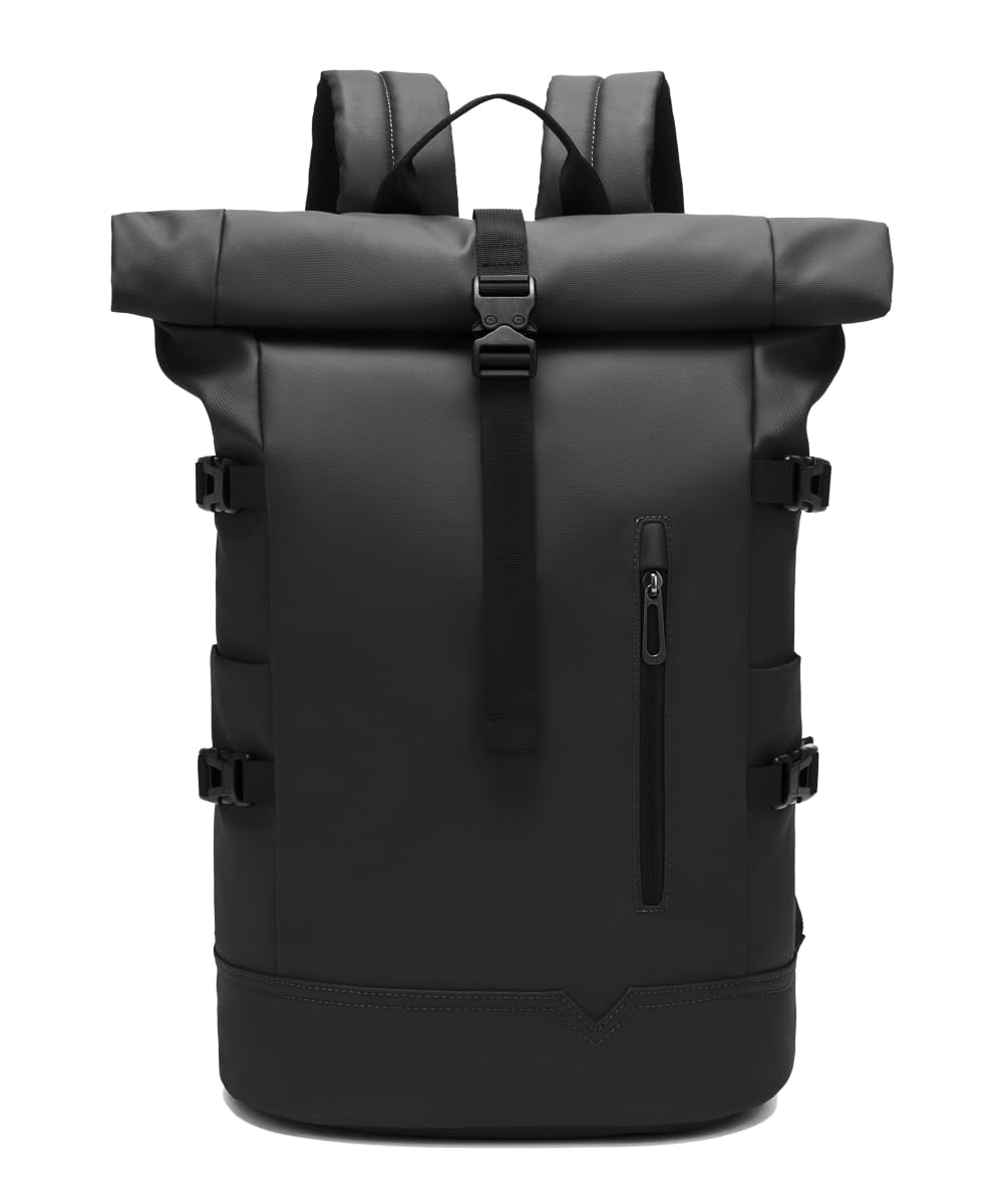 GYakeog Rolltop Backpack Waterproof for Women & Men 33L Large Bike Backpack 15 inch Laptop Backpack