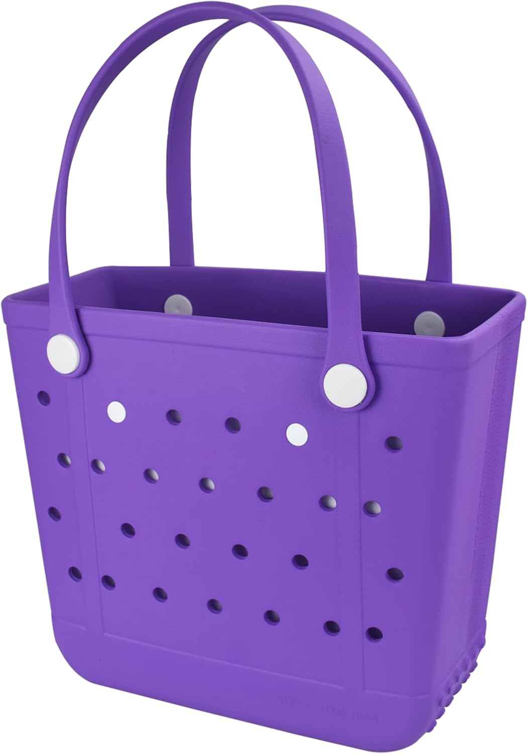 Medium Beach Bag, Waterproof Rubber Beach Bag, Washable Open Tote Bag Durable Tote Travel Bags for Outdoor Sport
