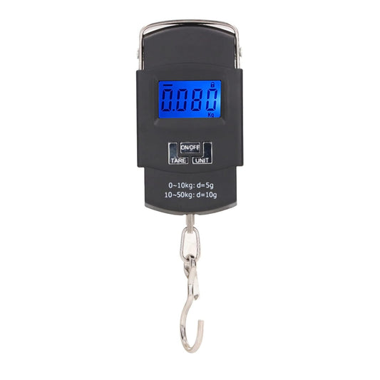 Luggage Scale, Digital Display 50kg Capacity Portable Weighing Scale for Shopping Travel Fishing