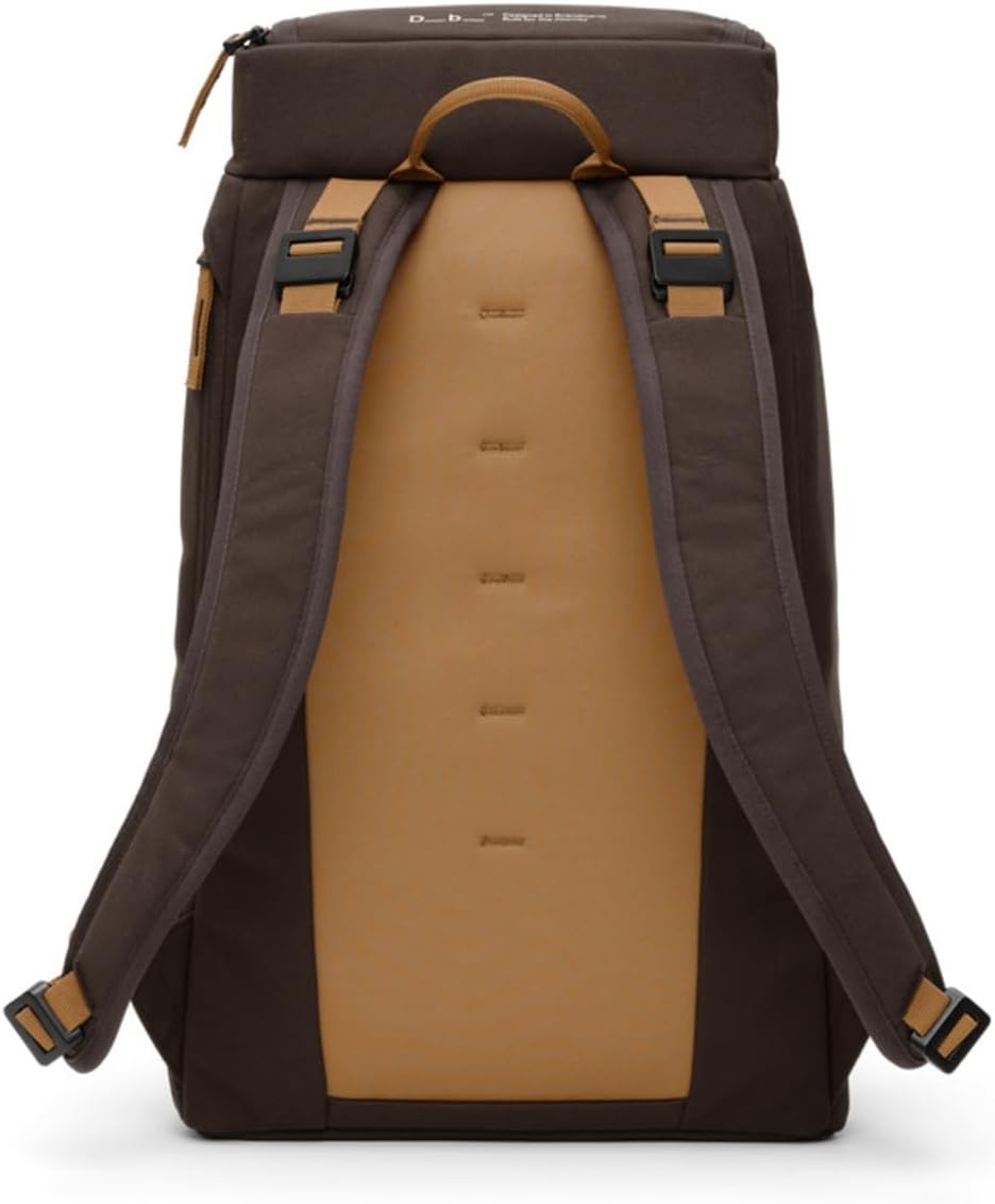 Db Journey The Hugger - Durable Travel Backpack with Laptop Compartment for Work & Gym, Luggage Backpack with Roller Bag Attachment, Full-Zip Main Compartment, 25L - Espresso