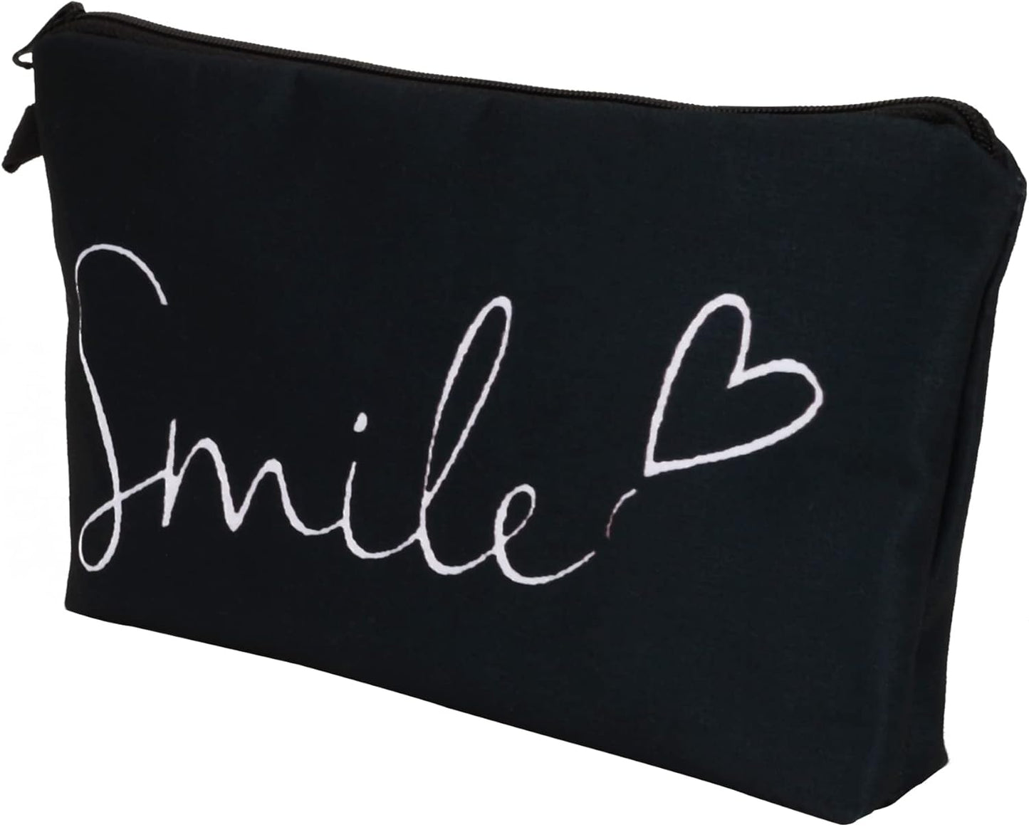 Cute Travel Makeup Bag Cosmetic Bag Small Pouch Gift for Women (Smile)
