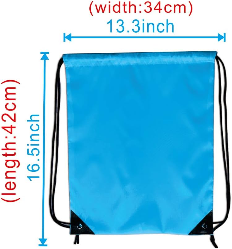 Drawstring Backpack Bulk 30Pcs Draw String Backpack Bags DIY Gym Sports Traveling Yoga Cinch Bag Sackpack Drawstring (sky blue)