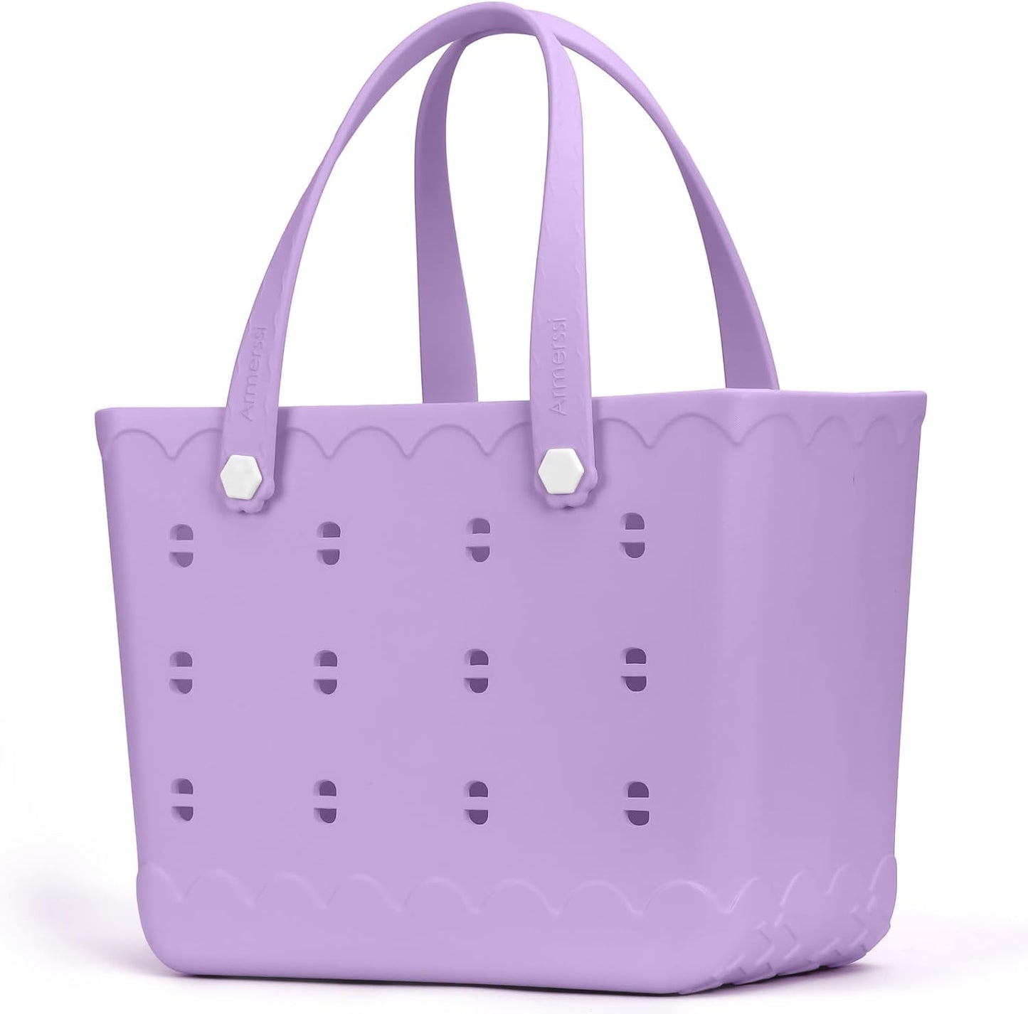 Rubber Beach Bag Waterproof Durable Tote Bag for Beach Sports Pool Modern Rubber Tote