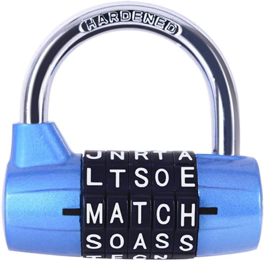 Large Extended Beam Storage Cabinet Door Handle Combination Lock Padlock Password Lock, Gym Lock, 5-Digit Combination Padlock, Security Padlock, Luggage Locker, Wardrobe, Gym Locker (blue-01)