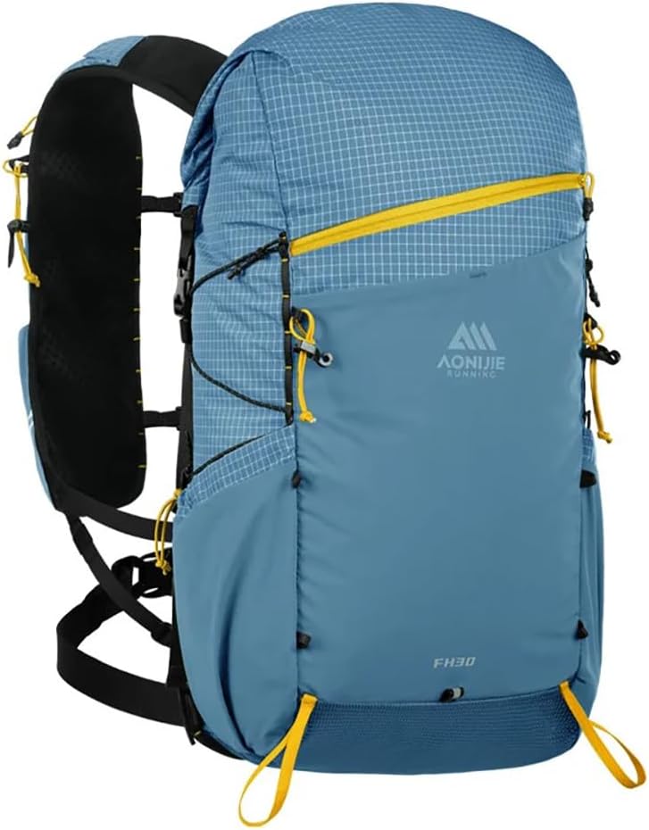 AONIJIE 30L Lightweight Hiking Backpack Waterproof Hiking Bag For Men Women Trail Running Camping Backpack Daypack (Blue)