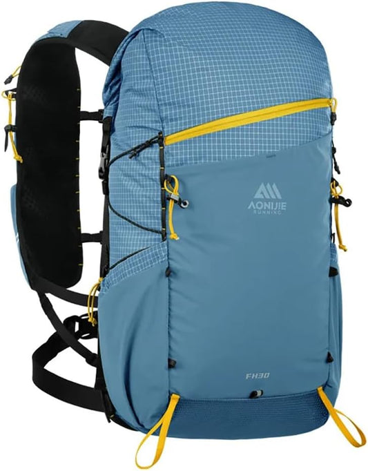 AONIJIE 30L Lightweight Hiking Backpack Waterproof Hiking Bag For Men Women Trail Running Camping Backpack Daypack (Blue)