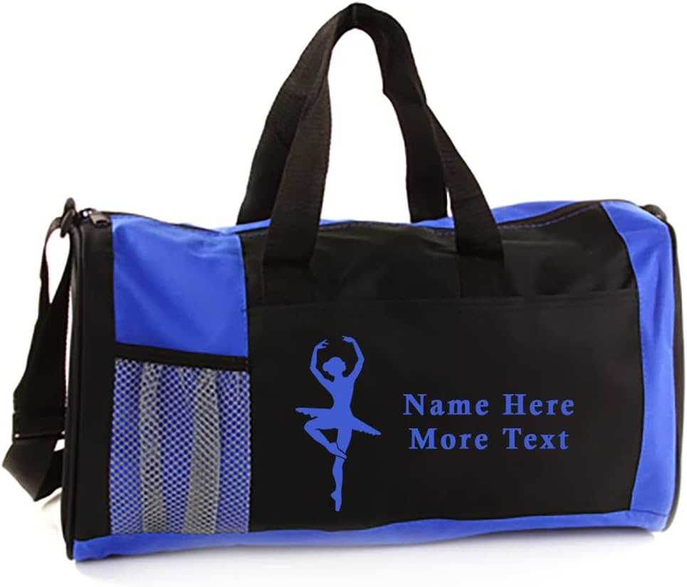 Personalized Kids 18 Inch Sport Duffel Bag With Custom Name & Text - Dance