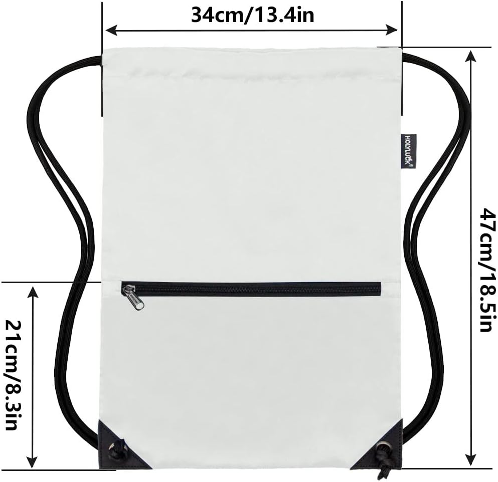 HOLYLUCK Drawstring Backpack Bag Sport Gym Sackpack