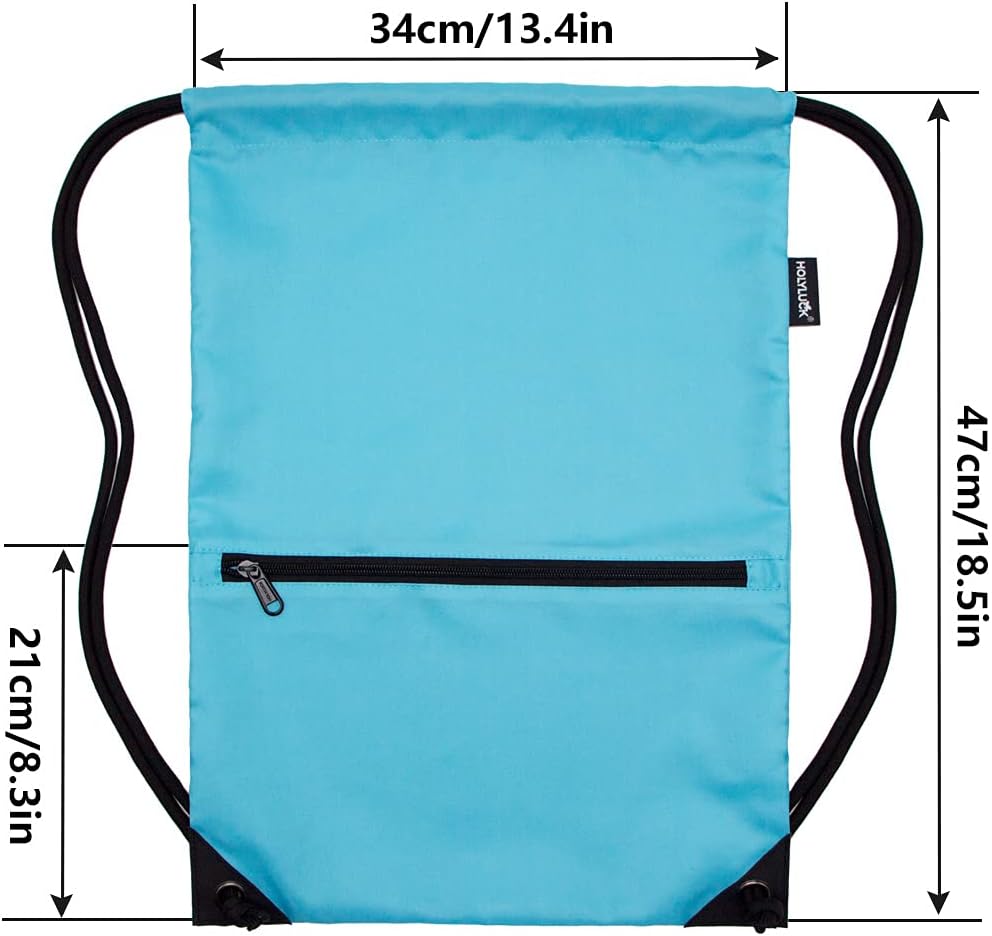 HOLYLUCK Drawstring Backpack Bag Sport Gym Sackpack