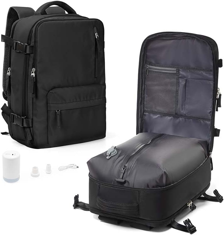 WONHOX Large Travel Backpack Carry on Flight Approved Laptop Work Business Backpack for Women Men Mochila de Viaje