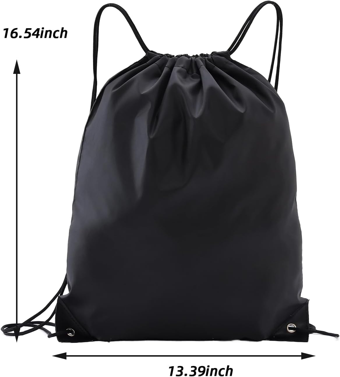 drawstring backpack, Drawstring Bags Bulk,20 Pcs Draw String Bags, Cinch Bag,essential for gym travel, unisex, loose and portable (20, Black)