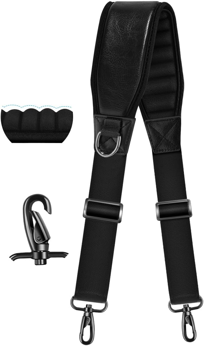 ZINZ Shoulder Strap 78" Belt with Neoprene Thick Padded, Universal Bag Strap with Double Adjustable