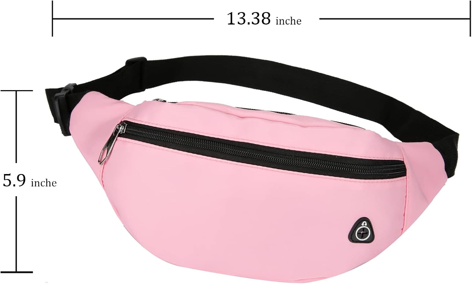 DAITET Crossbody Fanny Pack for Men&Women,Large Waist Bag & Hip Bum Bag with Adjustable Strap for
