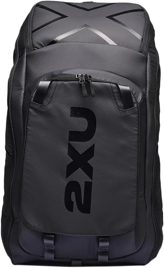 2XU Transition Backpack - Secure Storage Bag for Swim, Run, Bike Clothing - Black