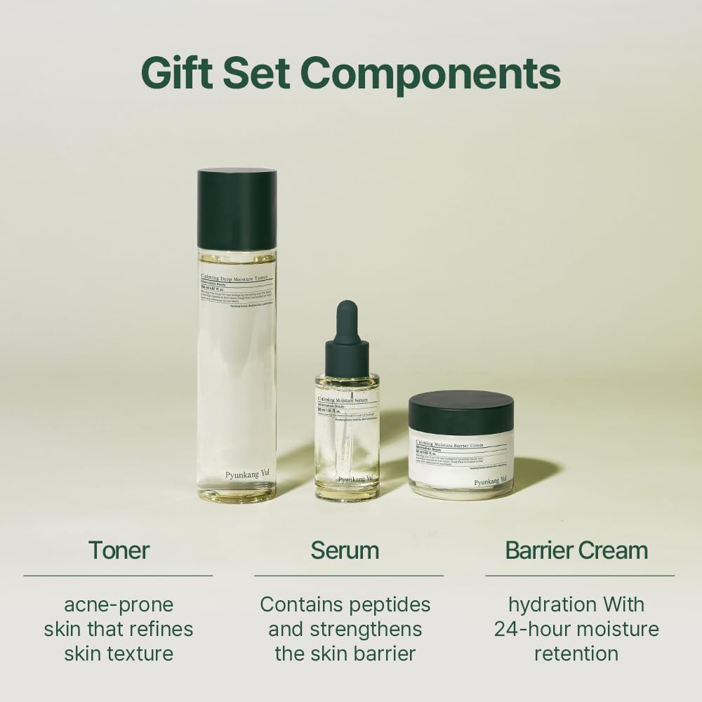 [PKY] Pyunkang Yul Calming Skincare Gift Set with Premium Gift Wrapping, Vegan, Korean Skincare