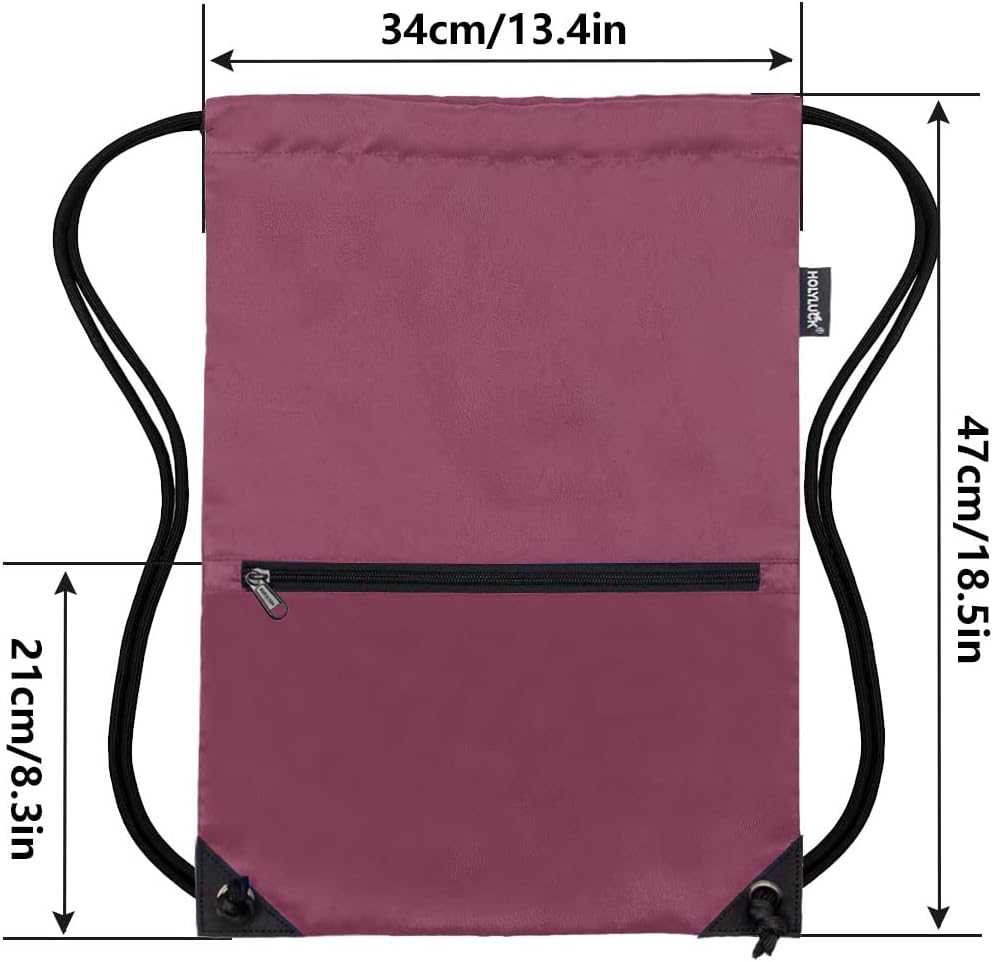 HOLYLUCK Drawstring Backpack Bag Sport Gym Sackpack