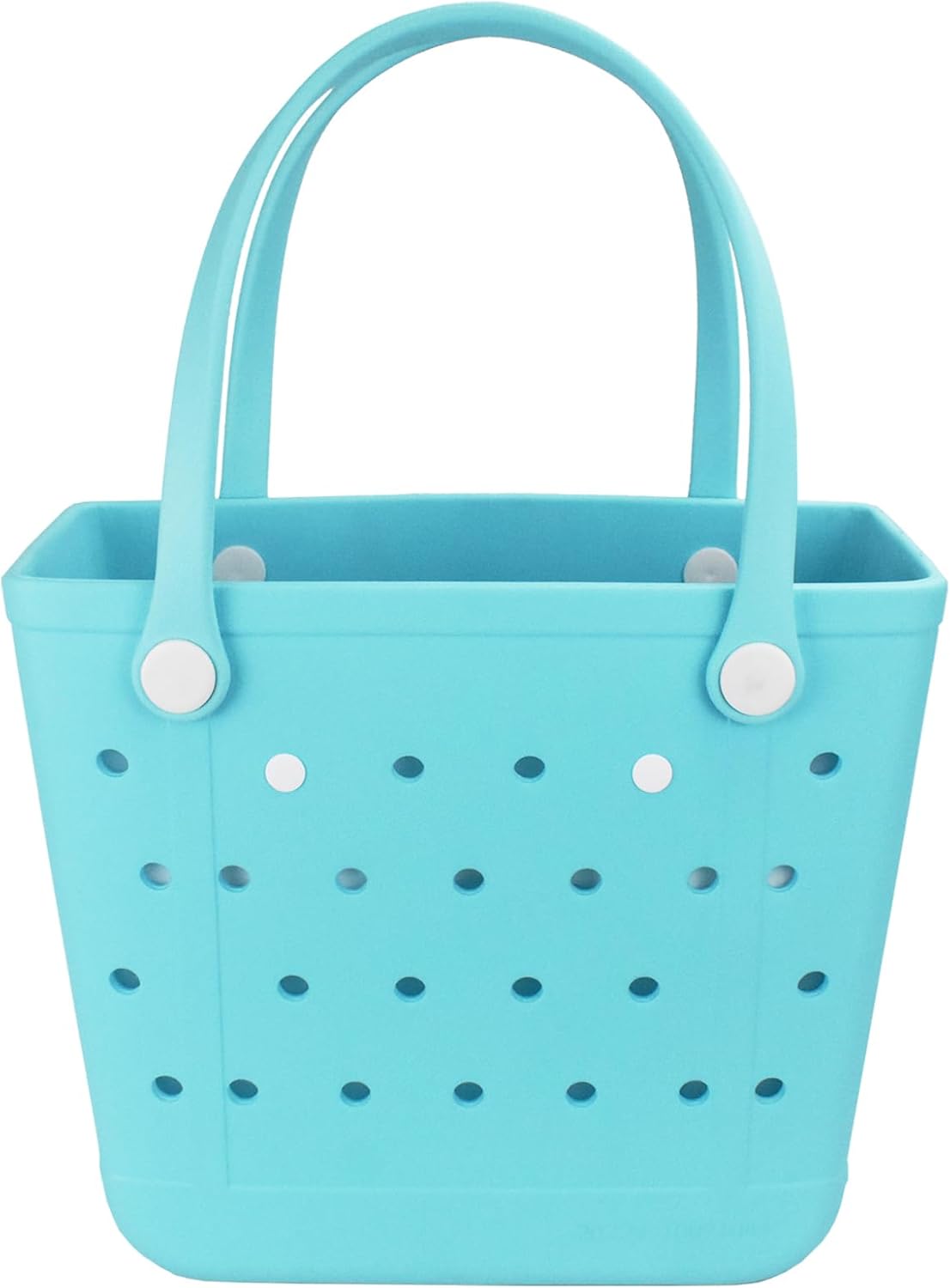 Rubber Beach Bag, Washable Moisture Resistant Durable Open Hole Tote Bag Beach Vacation Essentials