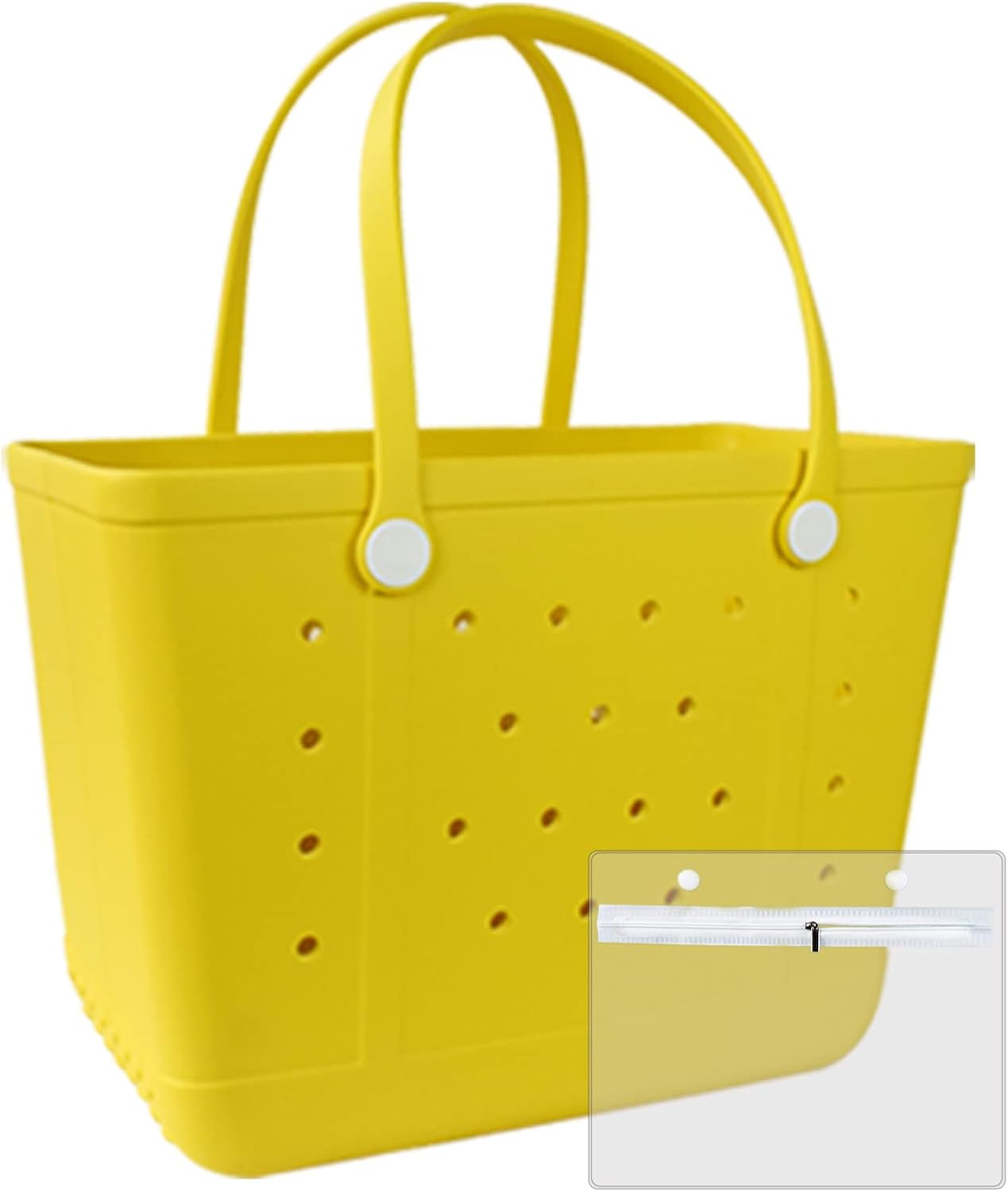 Tote Bag for Women - Large Rubber Beach Bag, Medium Waterproof Sandproof Travel Tote Bags for Beach Outdoor Sports