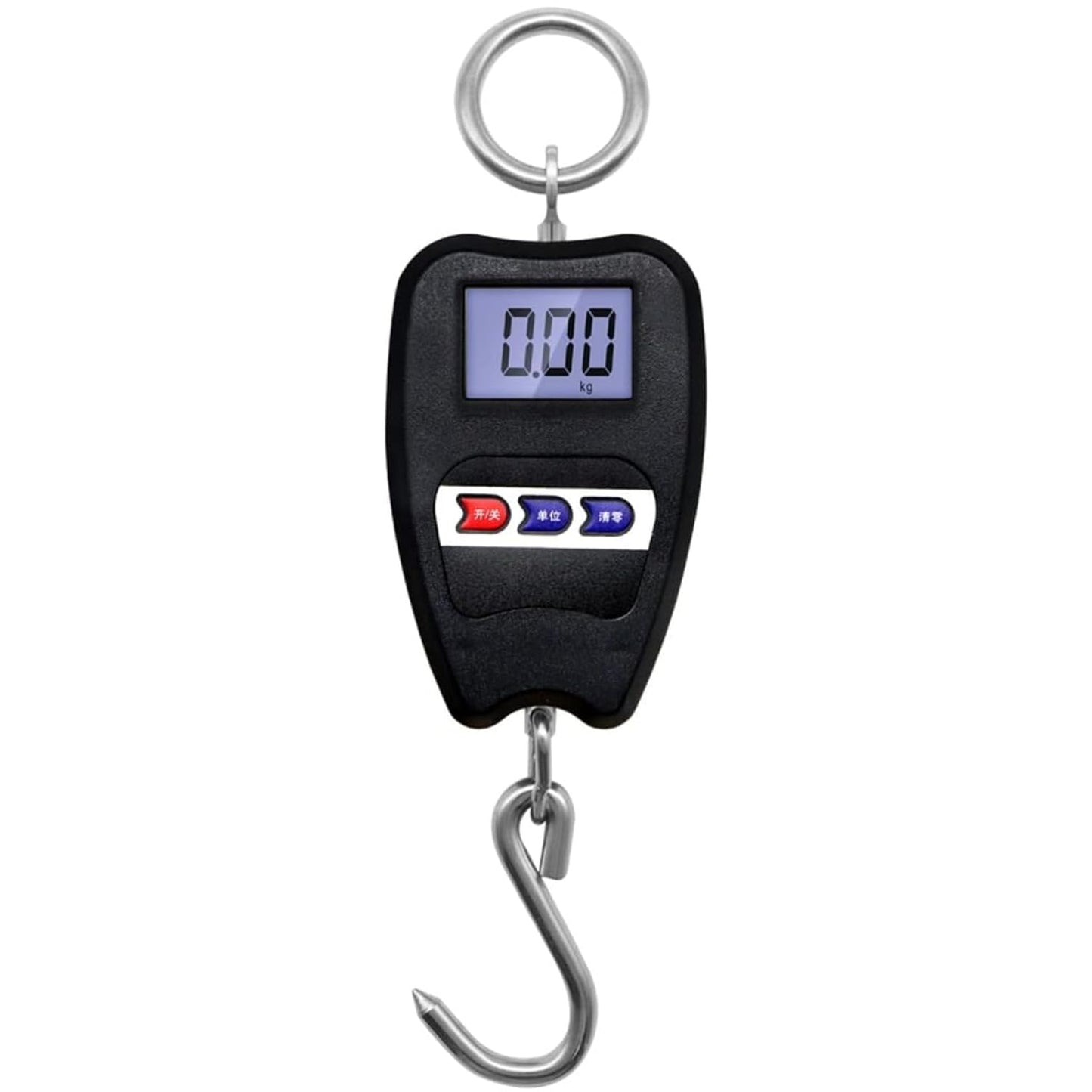 Digital Hanging Weight Scale 200kg/440lbs, Industrial Crane Scales, Fish Weighing Scale, LED Display Scale for Fishing,Hunting, Weigh Luggage, Home Farm (Black)