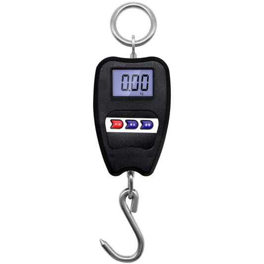 Digital Hanging Weight Scale 200kg/440lbs, Industrial Crane Scales, Fish Weighing Scale, LED Display Scale for Fishing,Hunting, Weigh Luggage, Home Farm (Black)