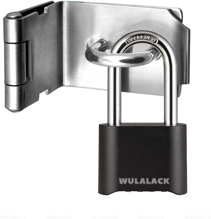 Outdoor Combination Lock, Heavy Duty Weatherproof Pad Locks with Code, Resettable Padlock