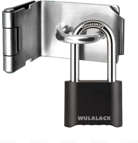 Outdoor Combination Lock, Heavy Duty Weatherproof Pad Locks with Code, Resettable Padlock Combination for Sheds Fence, Gate Hasps, Storage Unit
