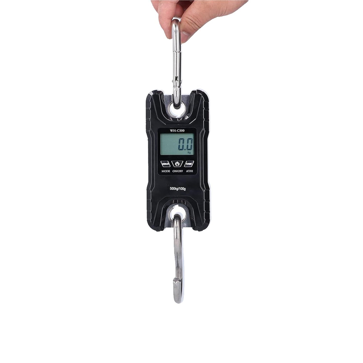 FLEXMAN Portable Electronic Hanging Scale LCD Display with ABS Engineering Plastic Shell 500kg (Adhesive)
