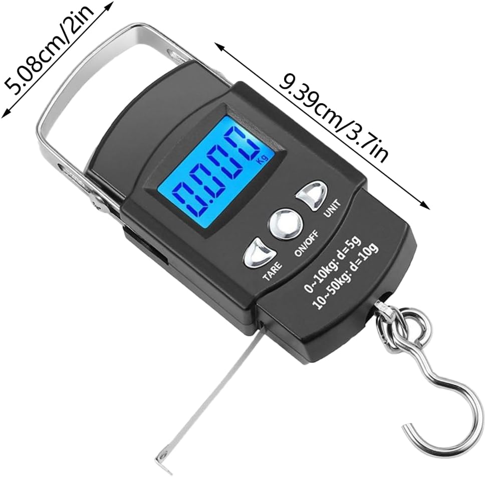 Portable Luggage Scale Electronic Weighing Digital Scale Fishing Hanging Hook Scale Tool Fishing for Me