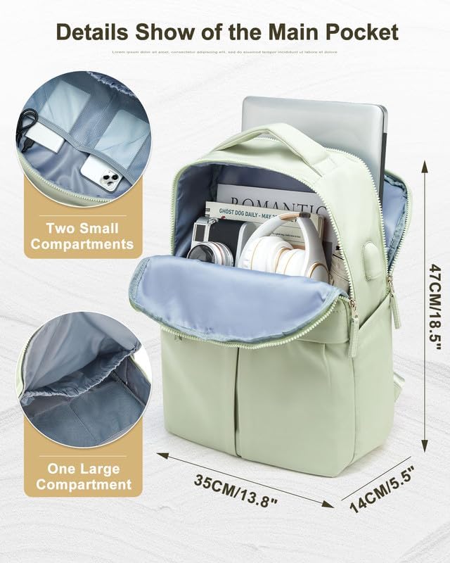Laptop Backpack for Women Large Travel Backpack for Men Gym Work Teacher Backpack with Laptop