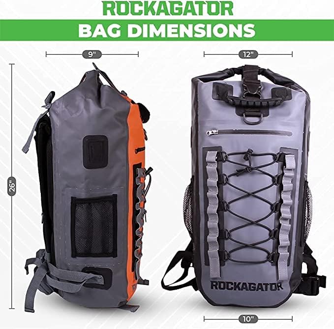 Rockagator Waterproof Backpack - HYDRIC Series Water Proof Floating Dry Bag River Pack (Desert Tan, 40 L)