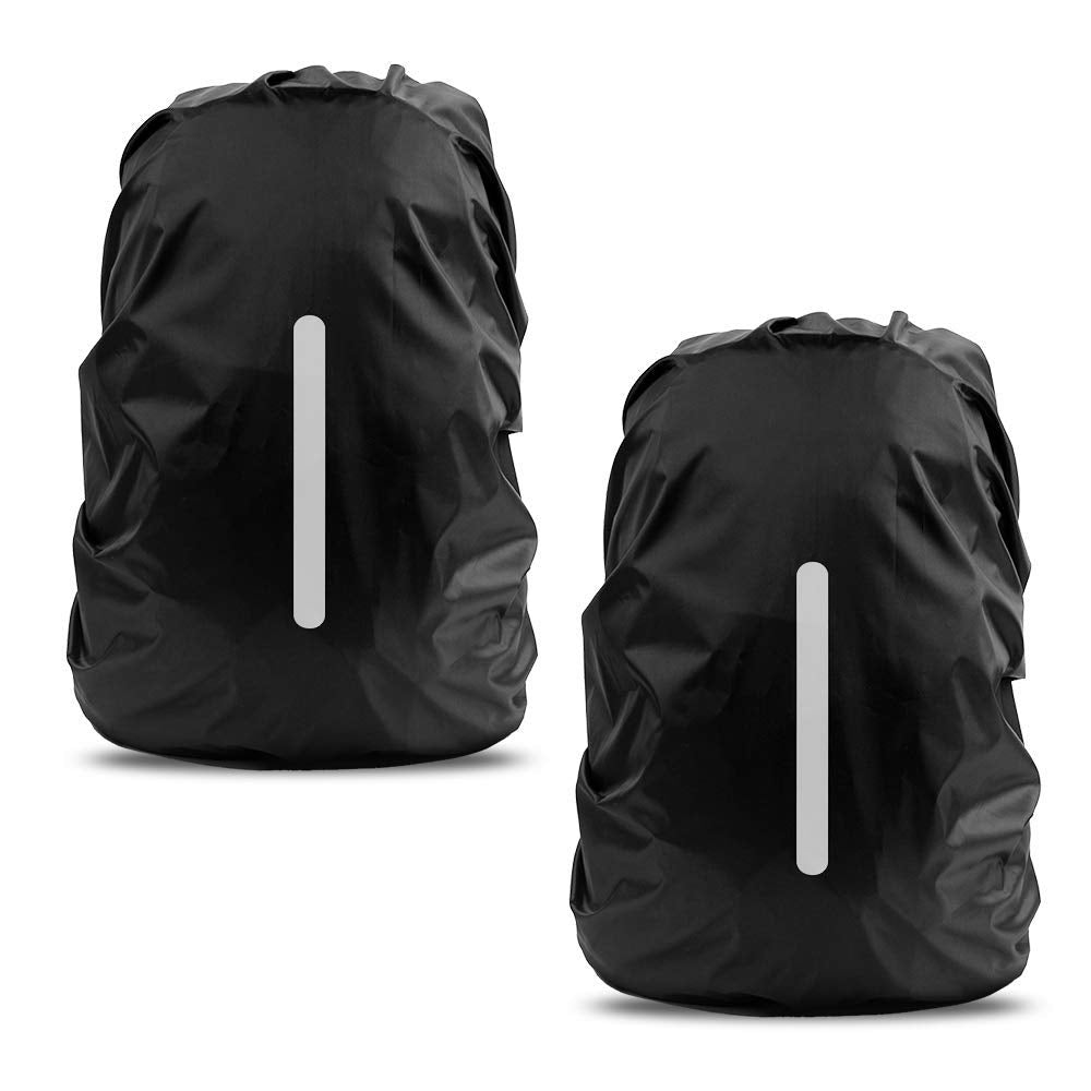LAMA 2 Pack Waterproof Rain Cover for Backpack, Reflective Rucksack Rain Cover for
