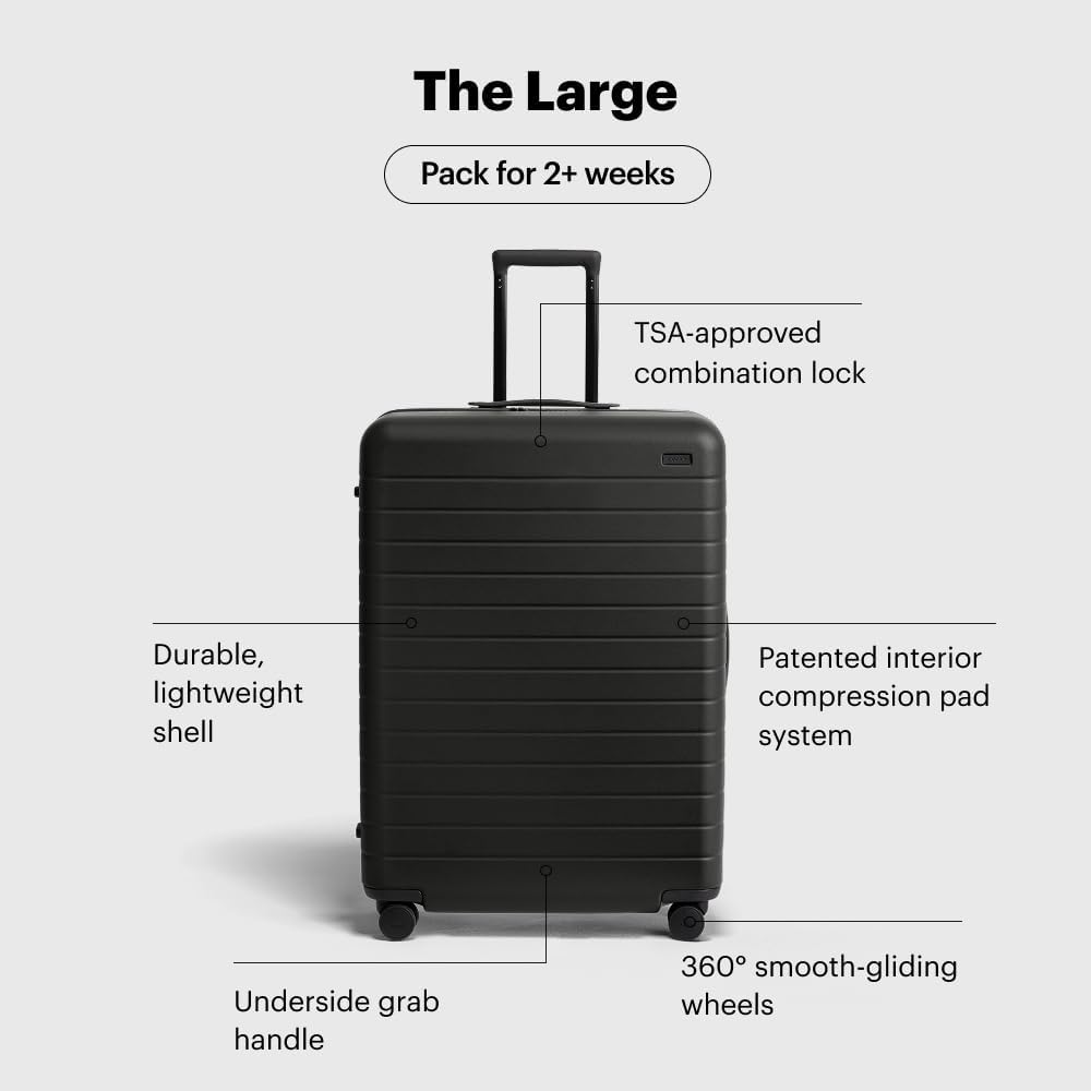Away Large Checked Luggage, 29 Inch Hardside Suitcase with Spinner Wheels, Lightweight & Durable