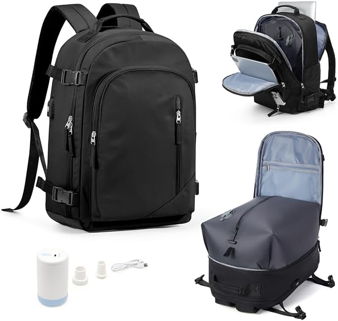 WONHOX Large Travel Backpack Carry on Flight Approved Laptop Work Business Backpack for Women Men Mochila de Viaje