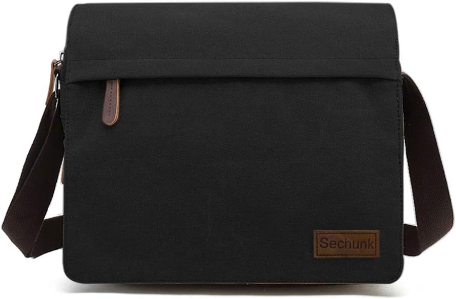 Sechunk Vintage Canvas Messenger Cross body bag Shoulder bag