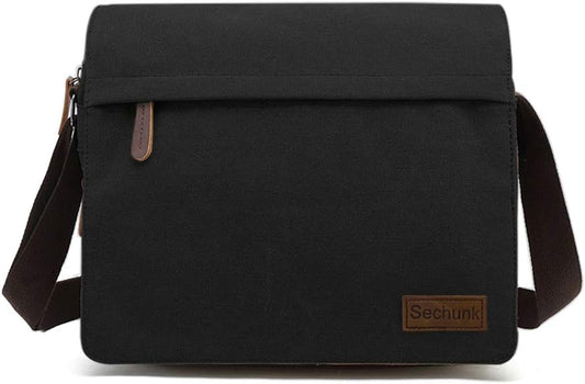 Sechunk Vintage Canvas Messenger Cross body bag Shoulder bag