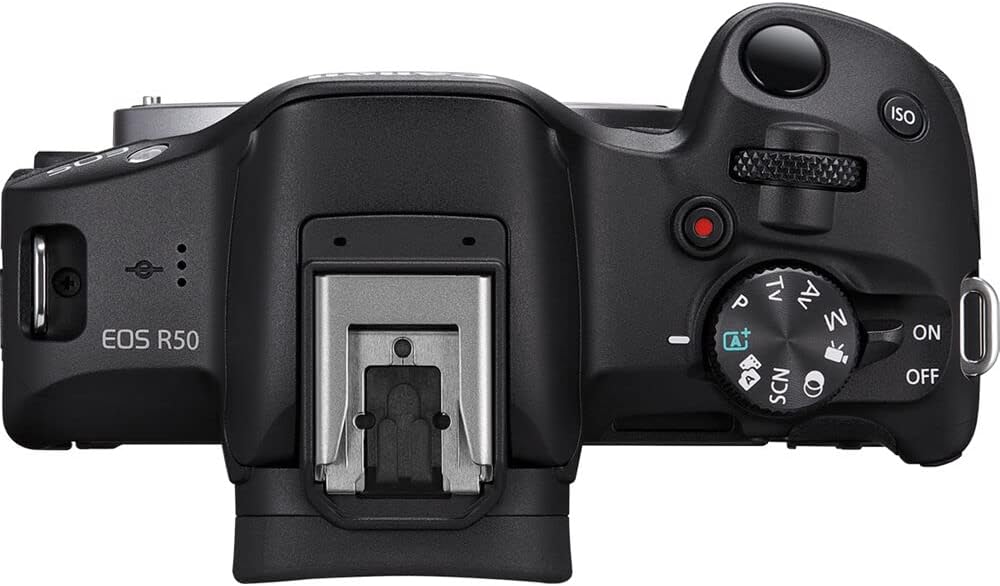Canon EOS R50 Mirrorless Camera | 24.2MP APS-C, 4K 30p Video, Dual Pixel AF II, 15fps Burst