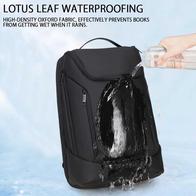 Shockproof Waterproof Laptop Backpack, 17-Inch Anti-Scratch Travel Backpack with Large