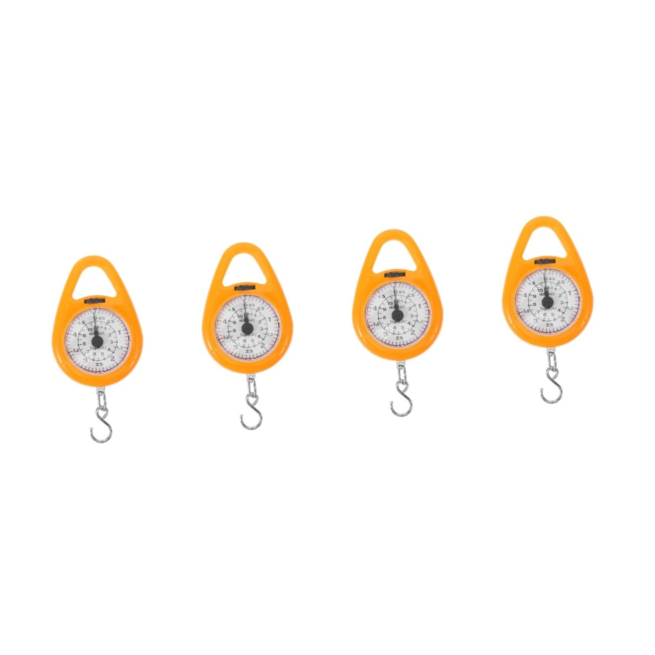 4pcs Travel Weight Scale Digital Luggage Scale Compact Spring Built-in Hook for Convenient Use
