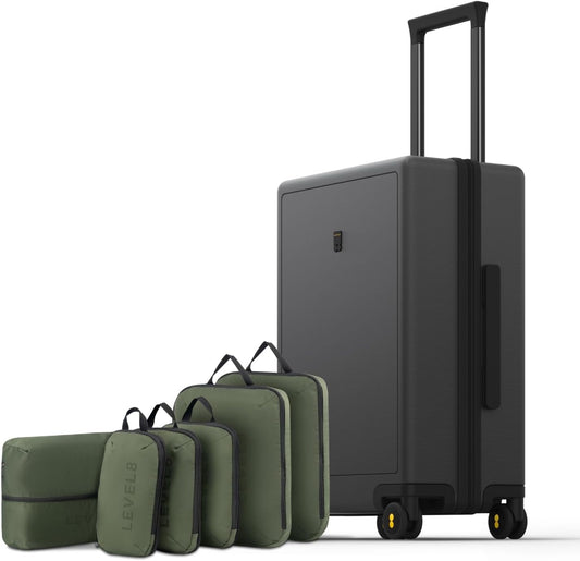 LEVEL8 Carry on Luggage Airline Approved, Small Carry on Suitcases with Wheels, Lightweight