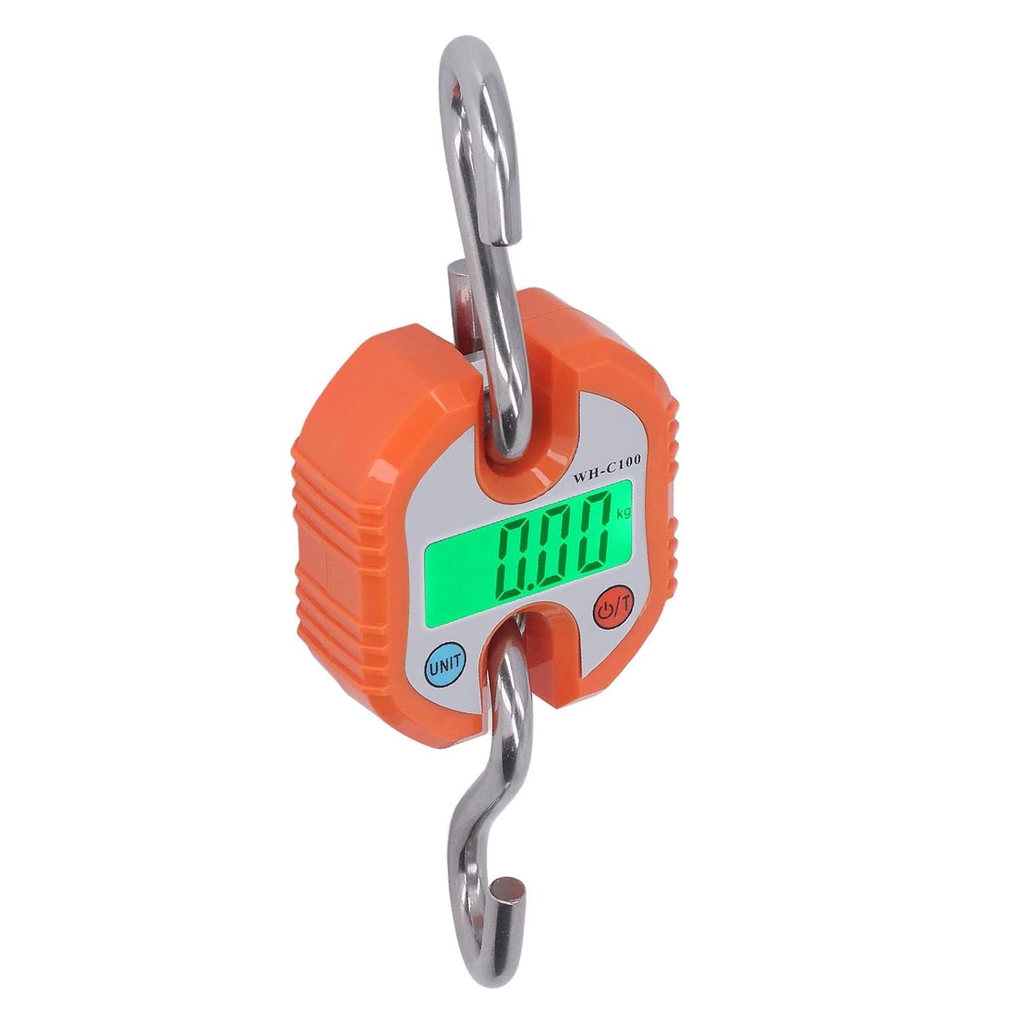 Hanging Scale LCD Digital Display 150KG Range Weighing Tool for Warehouse Luggage (Orange)