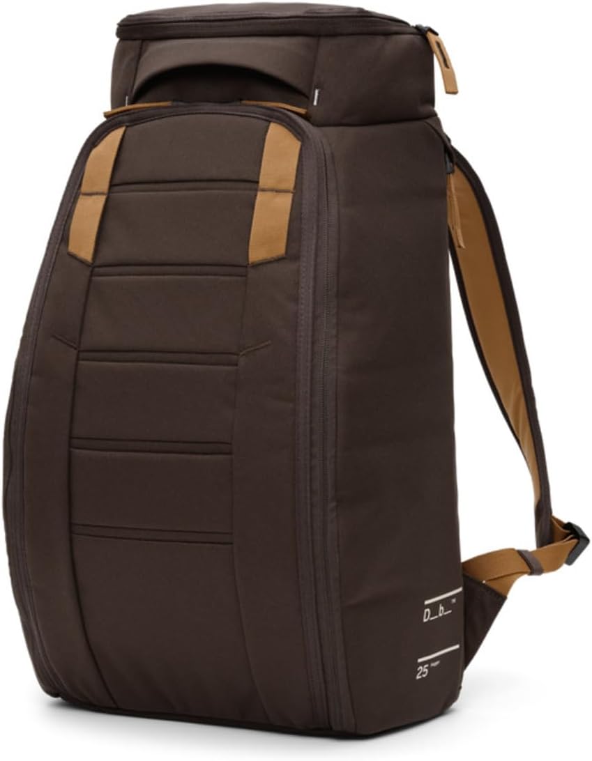 Db Journey The Hugger - Durable Travel Backpack with Laptop Compartment for Work & Gym, Luggage Backpack with Roller Bag Attachment, Full-Zip Main Compartment, 25L - Espresso