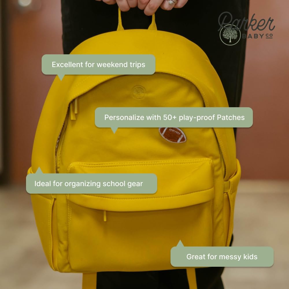Parker Kids Backpack | Tear-Resistant & Comfortable School & Travel Backpack for Kids with Patch Customization